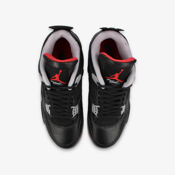 NIKE AIR JORDAN 4 RETRO 【BRED REIMAGINED】 BLACK/CEMENT GREY/SUMMIT WHITE/FIRE RED