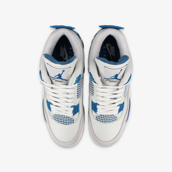 NIKE AIR JORDAN 4 RETRO 【MILITARY BLUE】 OFF WHITE/MILITARY BLUE/NEUTRAL GREY