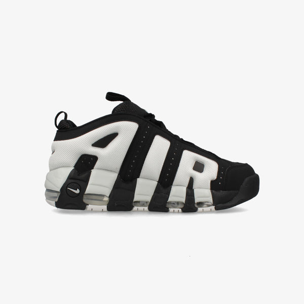 NIKE AIR MORE UPTEMPO LOW BLACK/METALLIC SILVER/PHOTON DUST