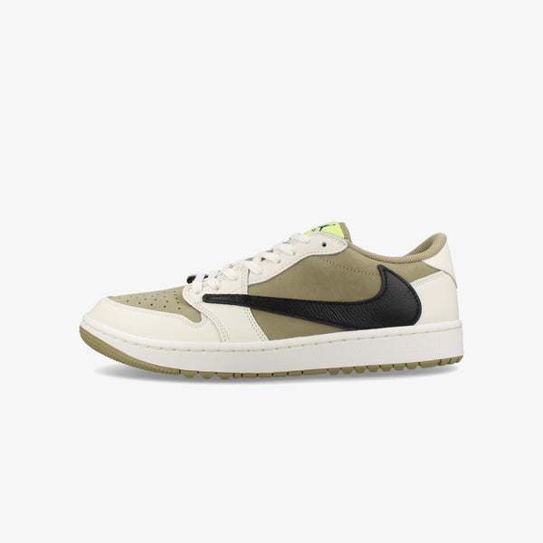 NIKE AIR JORDAN 1 LOW GOLF NRG 【TRAVIS SCOTT】 NEUTRAL OLIVE/BLACK/SAIL