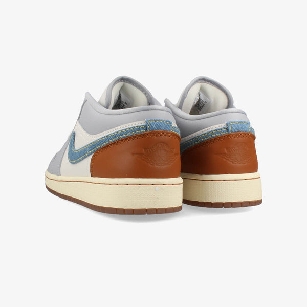 NIKE AIR JORDAN 1 LOW SE GS 【DENIM】 PHANTOM/COCONUT MILK/AMBER BROWN/LIGHT ARMORY BLUE