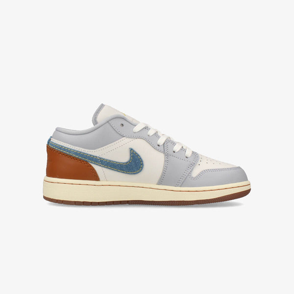 NIKE AIR JORDAN 1 LOW SE GS 【DENIM】 PHANTOM/COCONUT MILK/AMBER BROWN/LIGHT ARMORY BLUE