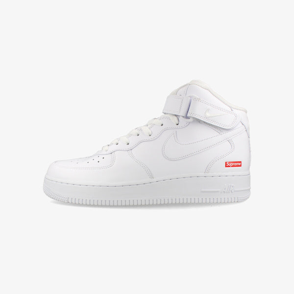 NIKE AIR FORCE 1 MID SP × SUPREME WHITE/WHITE/WHITE