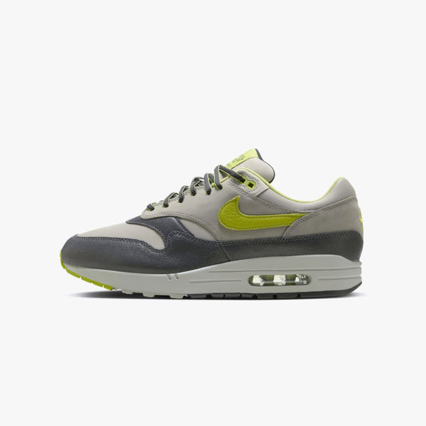 NIKE AIR MAX 1 × HUF  ANTHRACITE/PEAR/MEDIUM GREY/FLAT PEWTER