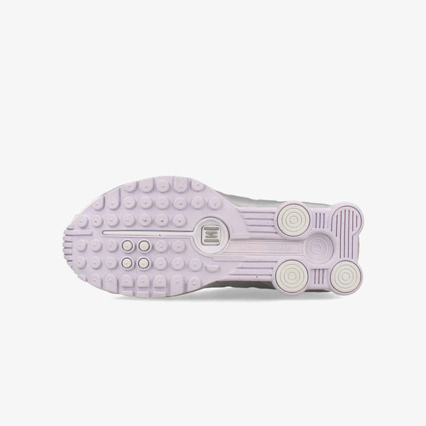 NIKE WMNS SHOX R4 WHITE/BARELY GRAPE/MTLC PLATINUM