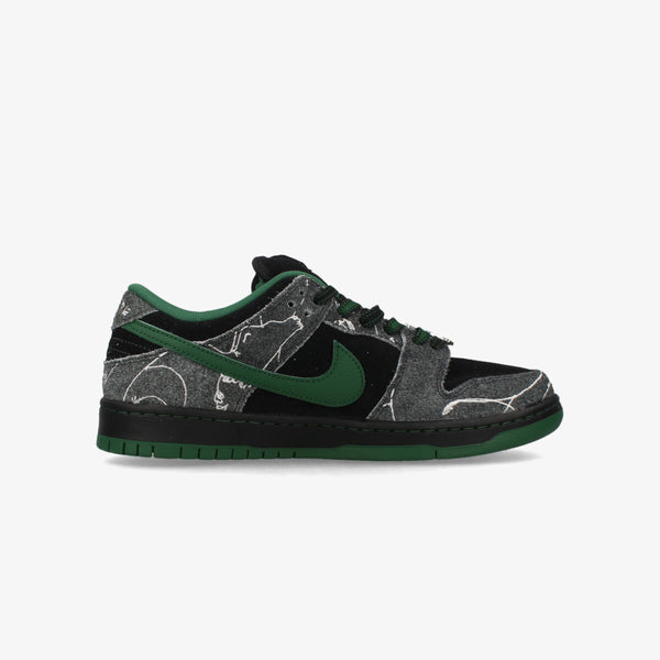 NIKE SB DUNK LOW PRO × THERE SKATEBOARDS BLACK/GORGE GREEN/SUMMIT WHITE