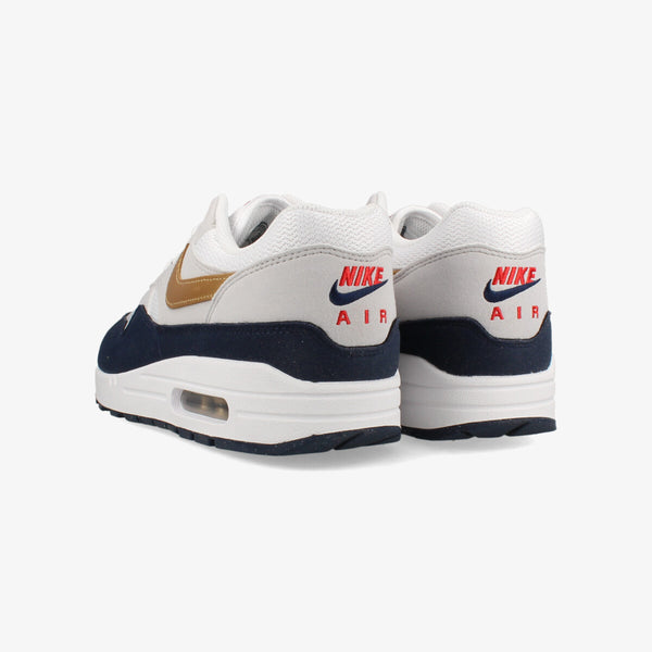 NIKE AIR MAX 1 【OLYMPIC】 OBSIDIAN/WHITE/LIGHT SMOKE GREY/METALLIC GOLD