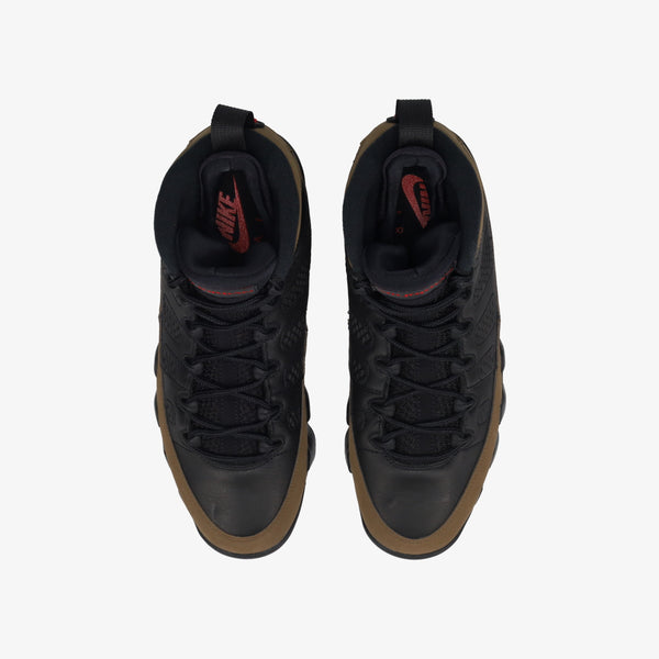 NIKE AIR JORDAN 9 RETRO 【OLIVE】 BLACK/TRUE RED/LIGHT OLIVE