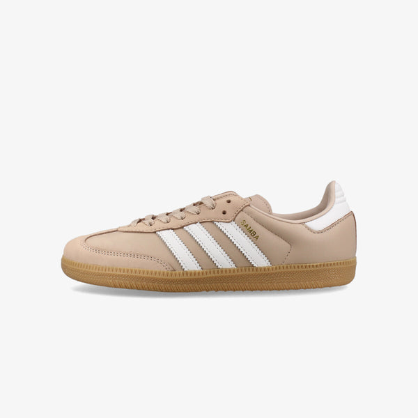 adidas SAMBA OG WONDER TAUPE/FTWR WHITE/GOLD METALLIC