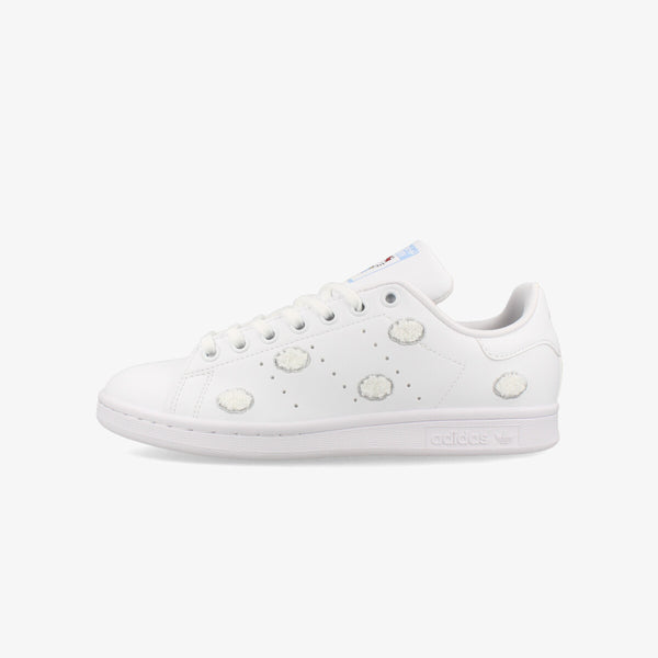 adidas STAN SMITH J × HELLO KITTY FTWR WHITE/GREY ONE/GLOW BLUE