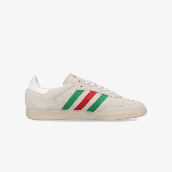 adidas SAMBA OG CRYSTAL WHITE/GREEN/BETA SCARLET