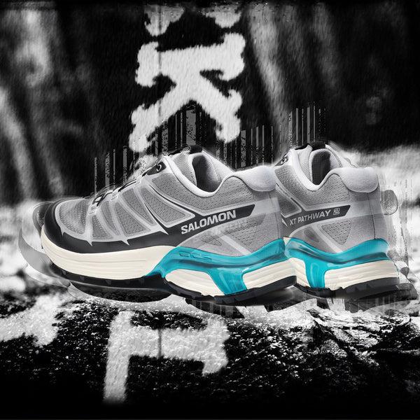 SALOMON XT-PATHWAY 2 SHARKSKIN/FTW SILVER/CAPRI BREEZE -KICKS LAB. EXCLUSIVE-