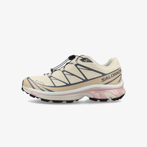 SALOMON XT-6 GTX ALMOND MILK/FEATHER GRAY/PALE MAUVE -GORE-TEX-