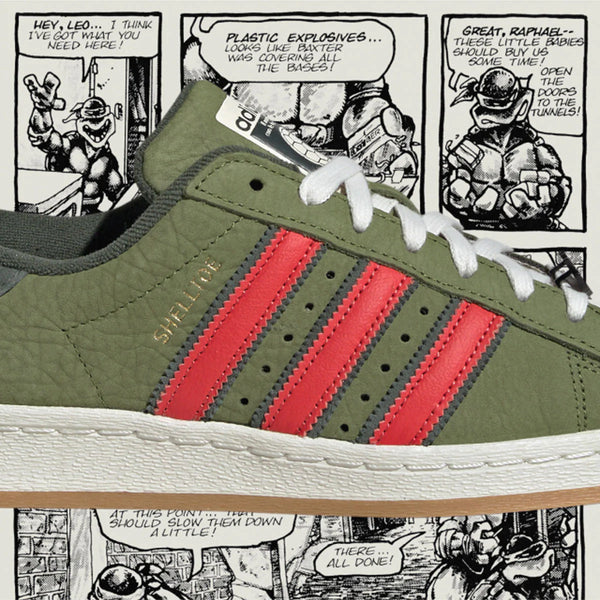 adidas TMNT SUPERSTAR SHELLTOE CRAFT GREEN/PANTONE/SHADOW GREEN