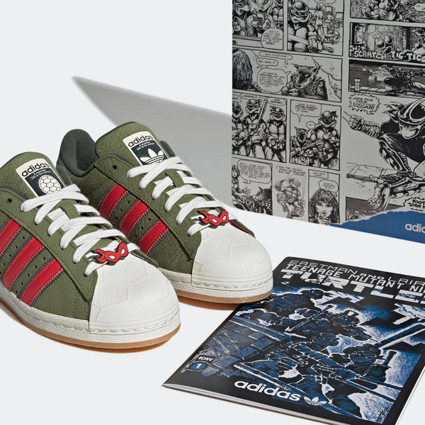 adidas TMNT SUPERSTAR SHELLTOE CRAFT GREEN/PANTONE/SHADOW GREEN