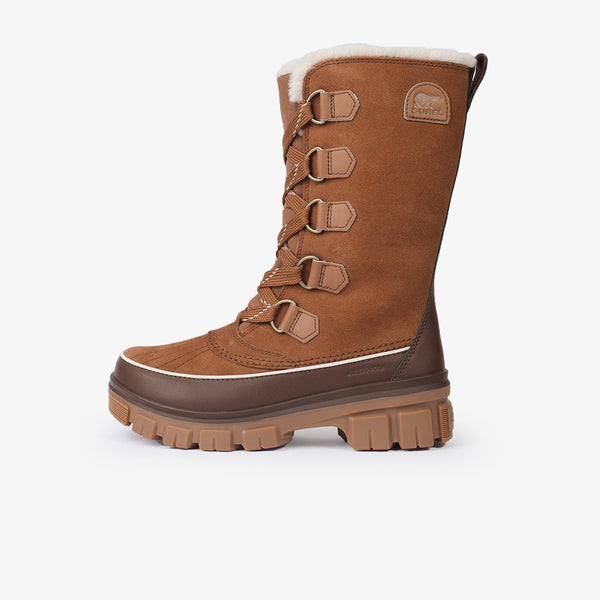 SOREL TIVOLI V TALL WATERPROOF VELVET TAN/TOBACCO