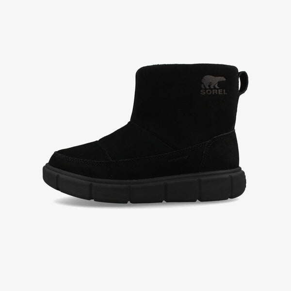 SOREL EXPLORER III SLIP-ON WATERPROOF BLACK/SEA SALT