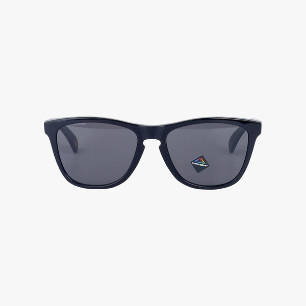 OAKLEY x FRAGMENT DESIGN FROGSKINS POLISHED BLACK/PRIZM GREY - VIVID BLUE