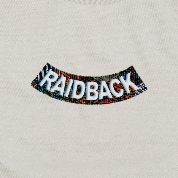 raidback fabric Velour Arch Crewneck Sweatshirt 【CAT CAMO】 SAND