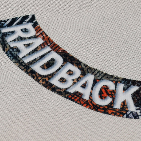 raidback fabric Velour Arch Crewneck Sweatshirt 【C.A.T. CAMO】 SAND