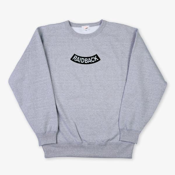 raidback fabric Velour Arch Crewneck Sweatshirt 【RW CAMO】 GREY