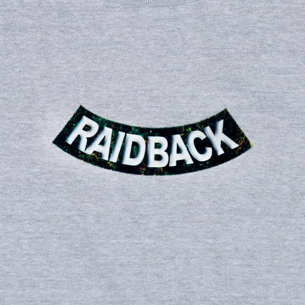 raidback fabric Velour Arch Crewneck Sweatshirt 【RW CAMO】 GREY