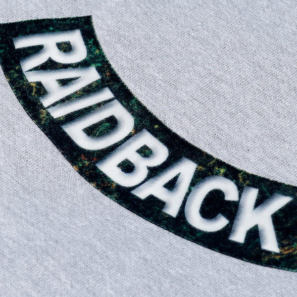 raidback fabric Velour Arch Crewneck Sweatshirt 【RW CAMO】 GREY