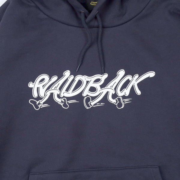 raidback fabric walk this way logo Hooded Sweatshirt NAVY