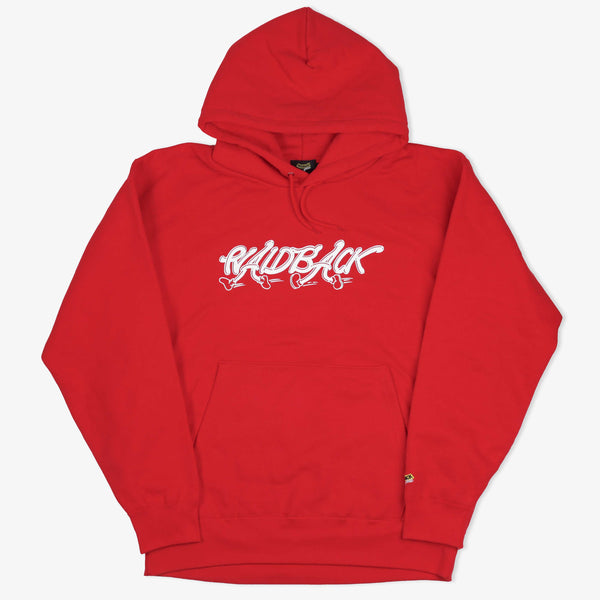 raidback fabric walk this way logo Hooded Sweatshirt RED