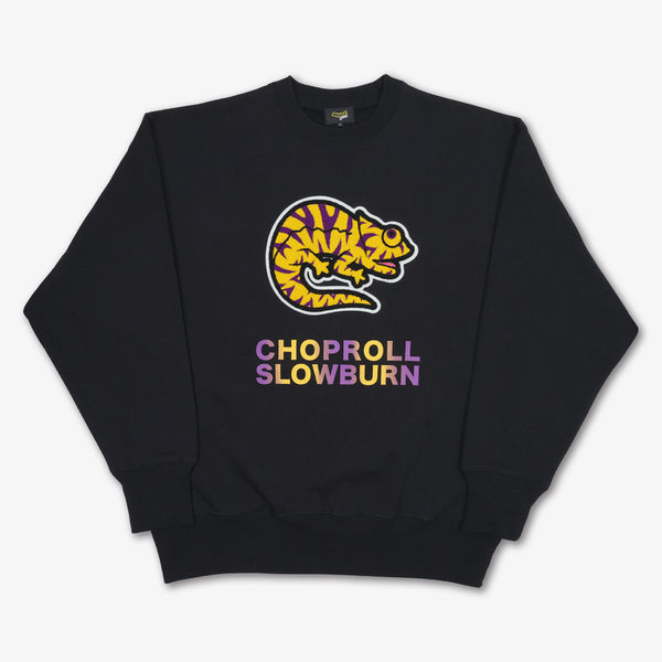 raidback fabric CRSB "Chameleon" Crewneck BLACK/YELLOW/PURPLE