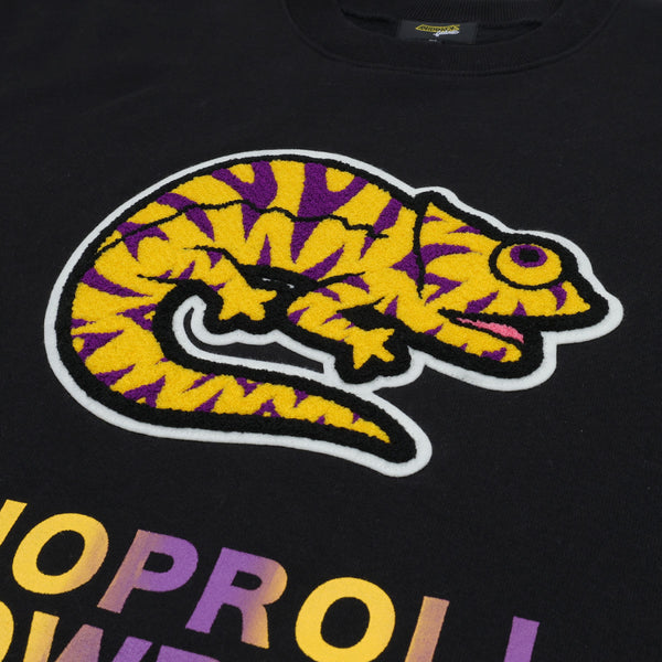 raidback fabric CRSB "Chameleon" Crewneck BLACK/YELLOW/PURPLE