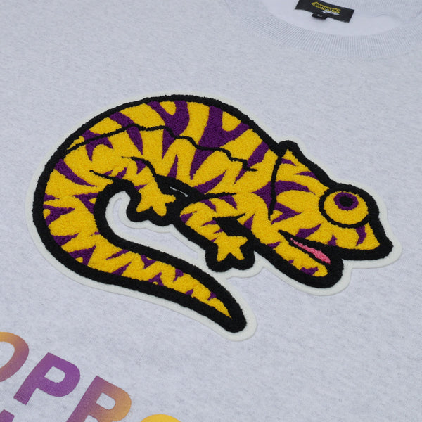 raidback fabric CRSB "Chameleon" Crewneck ASH/YELLOW/PURPLE