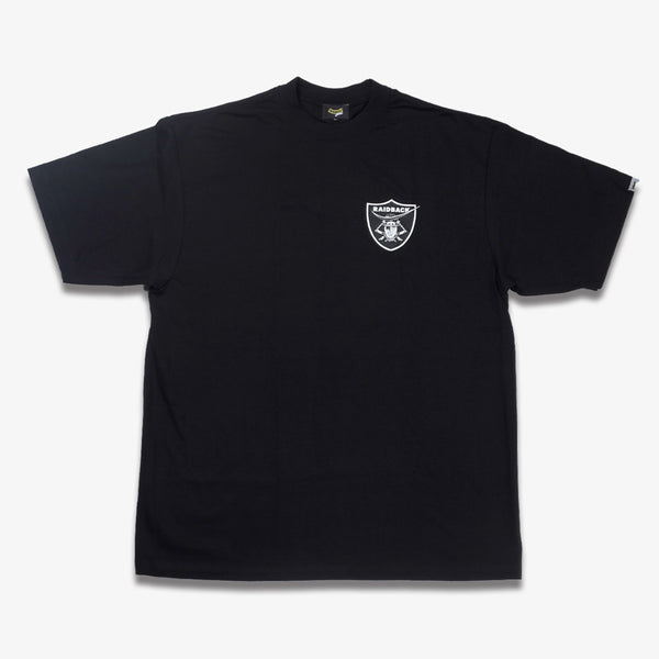 Raidback Fabric "Emblem Logo" Heavyweight Tee 【Dokuganryu Ver】 BLACK/WHITE