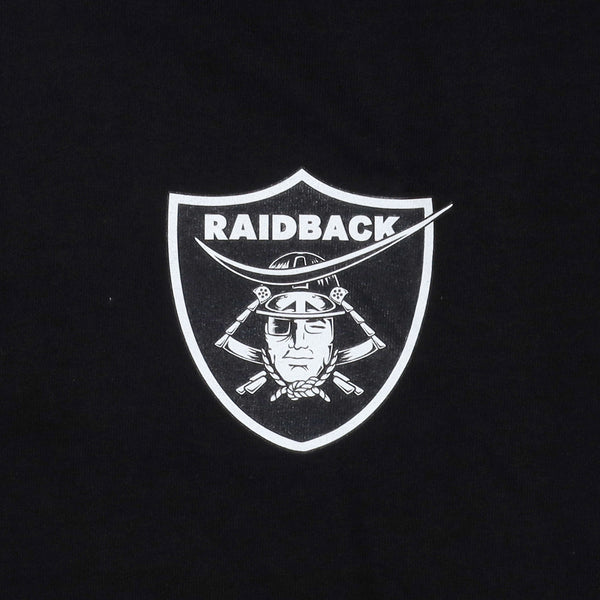 Raidback Fabric "Emblem Logo" Heavyweight Tee 【Dokuganryu Ver】 BLACK/WHITE