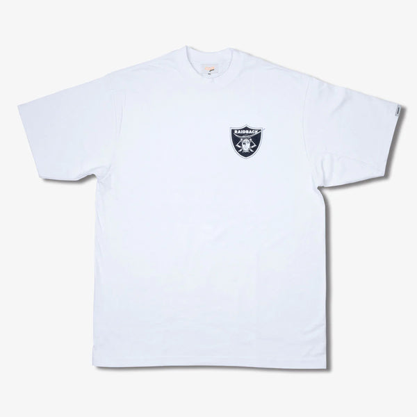 Raidback Fabric "Emblem Logo" Heavyweight Tee 【Dokuganryu Ver】 WHITE/BLACK