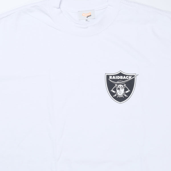 Raidback Fabric "Emblem Logo" Heavyweight Tee 【Dokuganryu Ver】 WHITE/BLACK