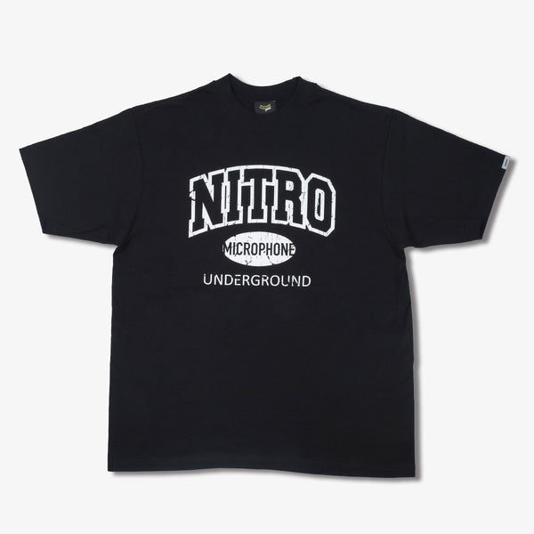 Raidback Fabric × Nitro Microphone Underground "24/7"≪2106≫ Heavyweight Tee BLACK/WHITE