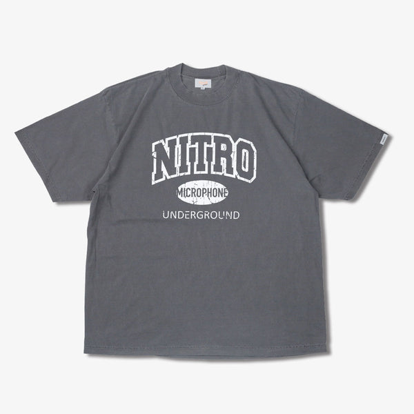 Raidback Fabric × Nitro Microphone Underground "24/7"≪2106≫ Pigment Dye Crack Ink Tee PIGMENT/WHITE