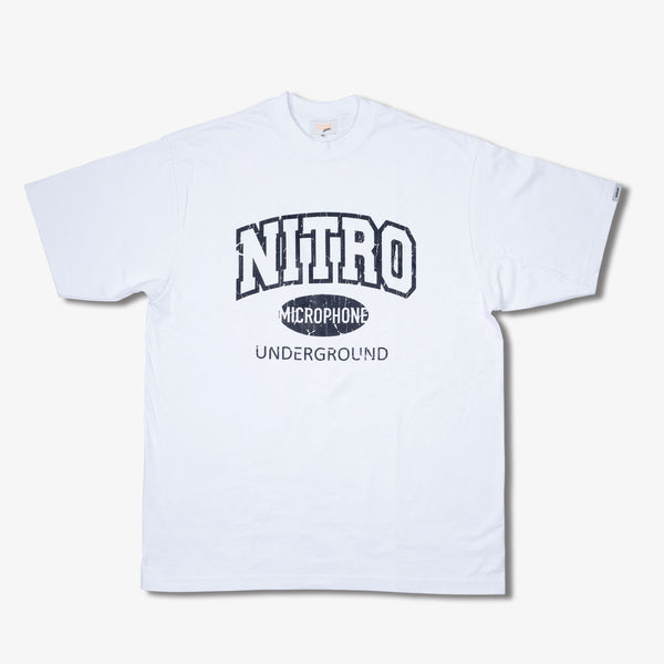 Raidback Fabric × Nitro Microphone Underground "24/7"≪2106≫ Heavyweight Tee WHITE/BLACK