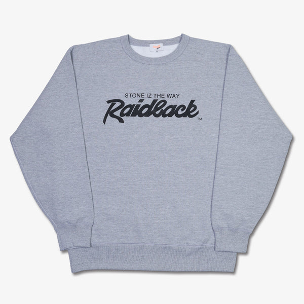 raidback fabric logo RAIDerz Logo Crewneck GREY/BLACK