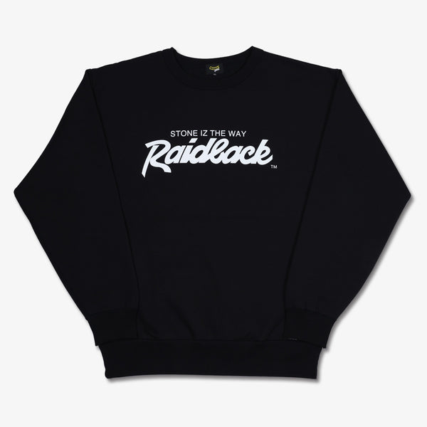 raidback fabric logo RAIDerz Logo Crewneck BLACK/WHITE