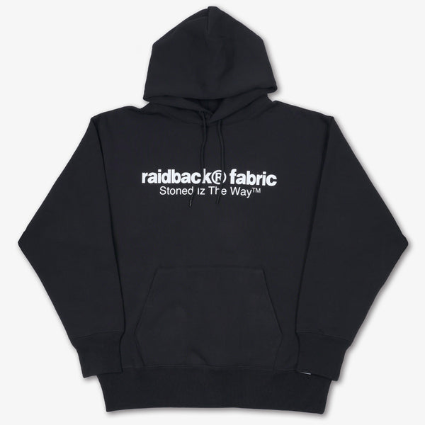 raidback fabric "S.I.T.W." Logo Hoodie BLACK/WHITE