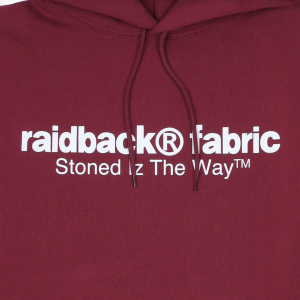 raidback fabric "S.I.T.W." Logo Hoodie BURGUNDY/WHITE