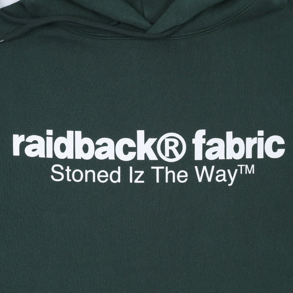 raidback fabric "S.I.T.W." Logo Hoodie FOREST/WHITE