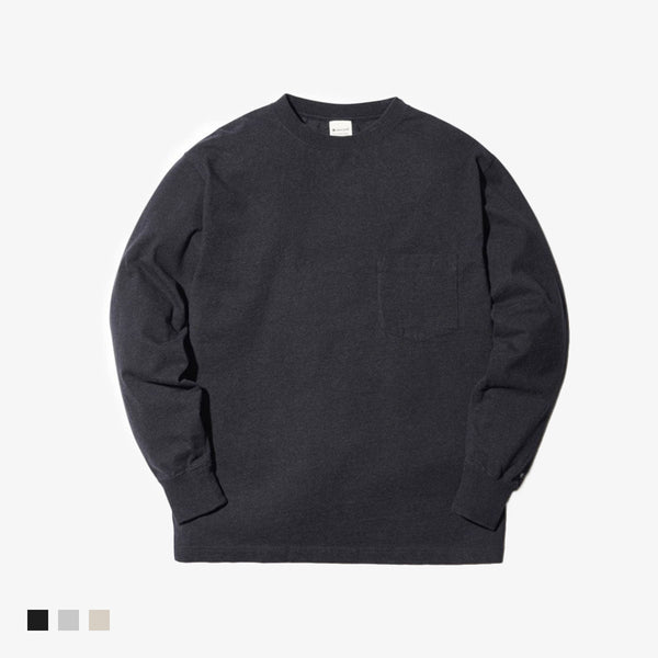 SNOW PEAK RECYCLED COTTON HEAVY L/S T SHIRT