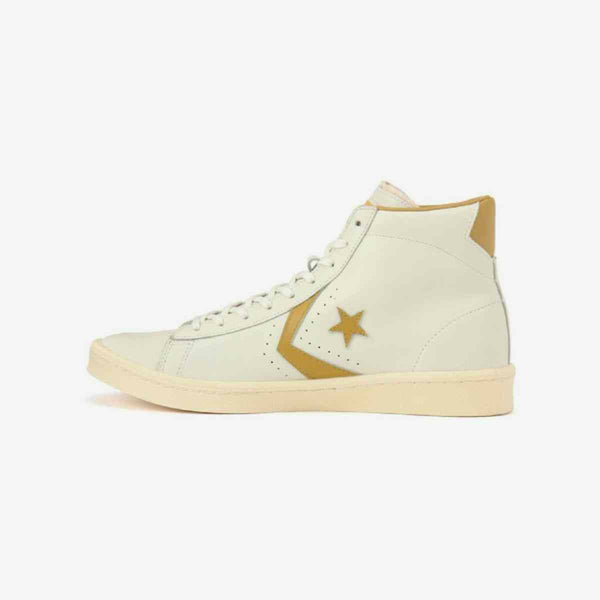 CONVERSE PRO LEATHER 76 HI 화이트/골드 【타임 라인】