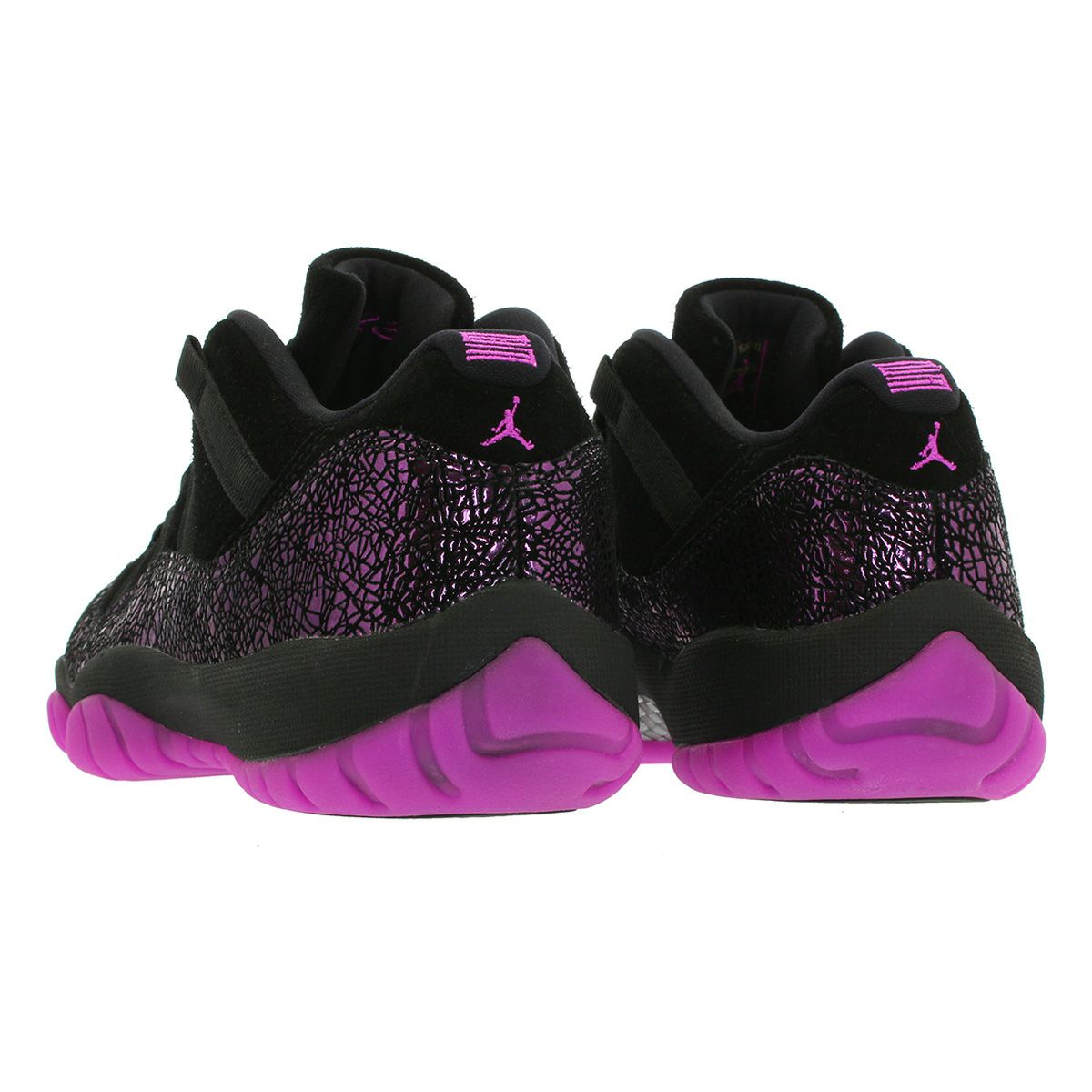 NIKE WMNS AIR JORDAN 11 RETRO LOW BLACK/FUCHSIA BLAST [ROOK TO QUEEN]