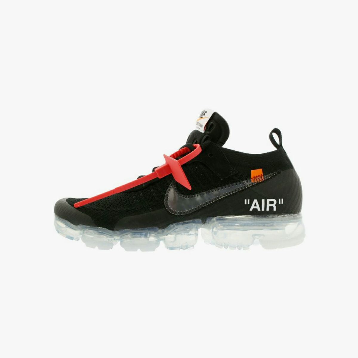 NIKE AIR VAPORMAX FLYKNIT BLACK/TOTAL CRIMSON/CLEAR 【OFF-WHITE】