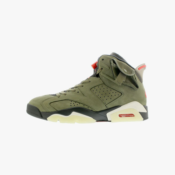 NIKE AIR JORDAN 6 RETRO SP MEDIUM OLIVE/INFRARED/BLACK [TRAVIS SCOTT]