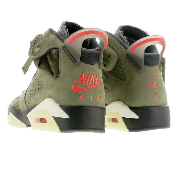 NIKE AIR JORDAN 6 RETRO SP MEDIUM OLIVE/INFRARED/BLACK [TRAVIS SCOTT]